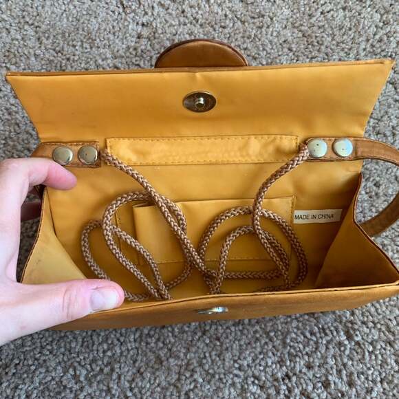 Golden Silky Night Out Wristlet Clutch - Picture 4 of 4